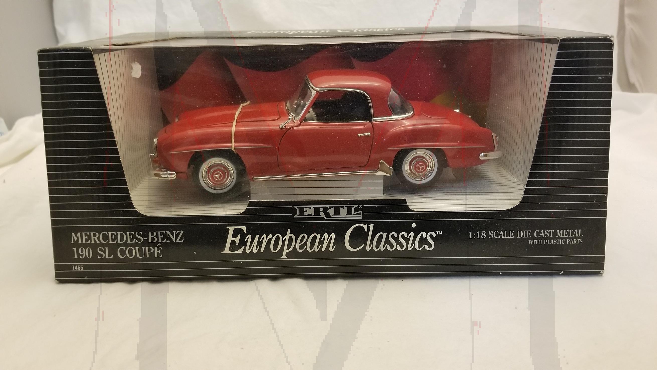 ERTL ERUOPEAN CLASSIC 1/18 190SL IN RED